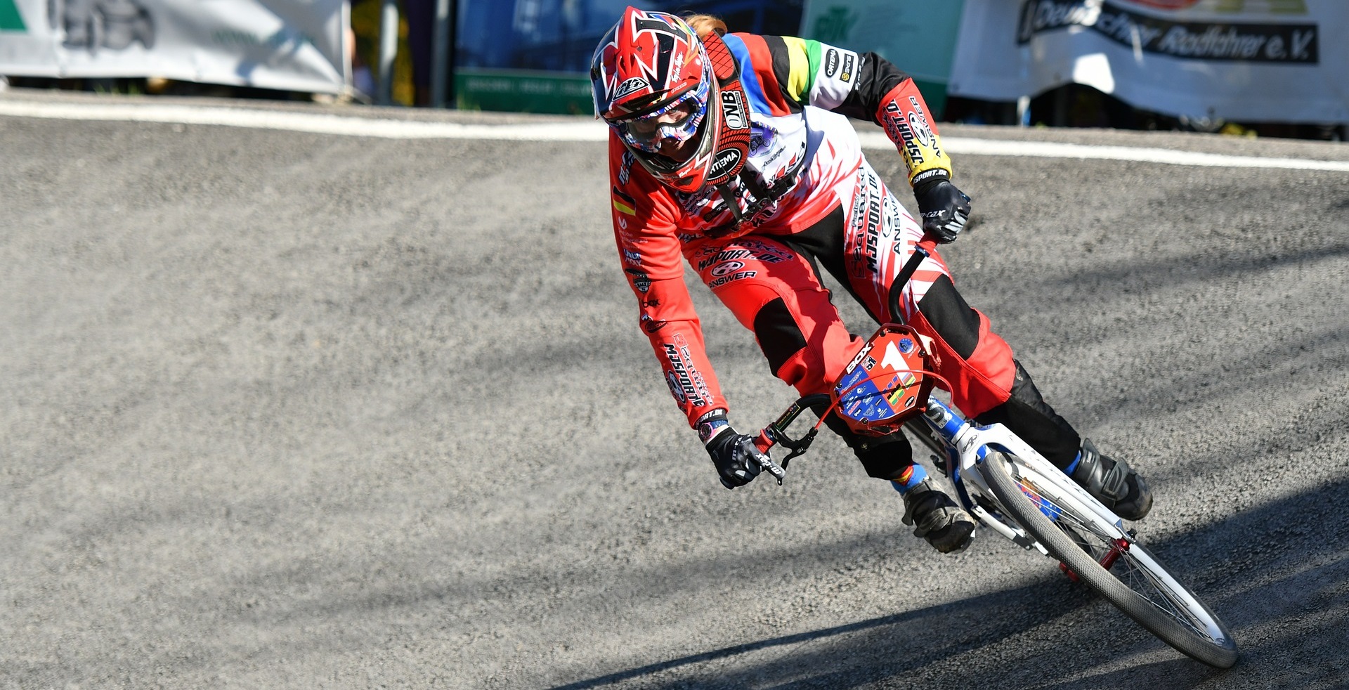 BMX Rennen Radfahrer Sportler