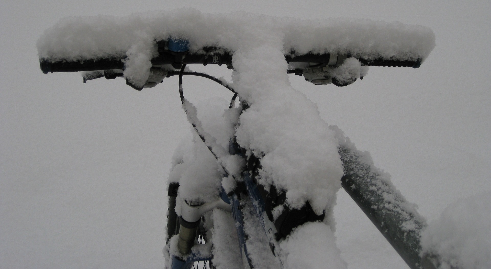 Mountain Bike Schnee Winter - Lenker