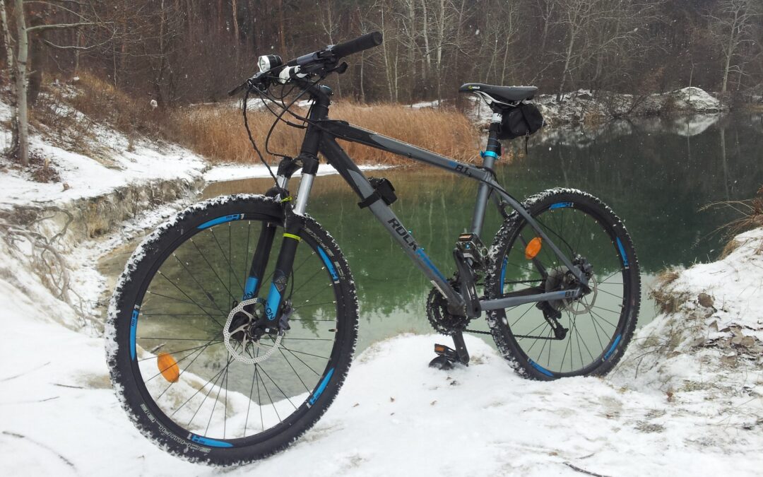 Farrad Bike Schnee Winter See